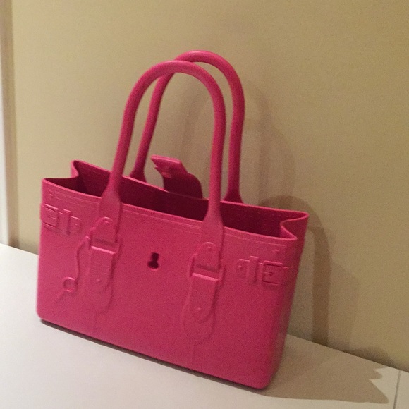 Great Bag Co. Model M Pink Rubber Purse Tote Hand Bag Shoulder Bag Desig… - Picture 10 of 16